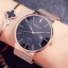 Load image into Gallery viewer, GIMTO Fashion Rose Gold Women Watch