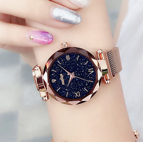 Luxury Women Watches Magnetic Starry